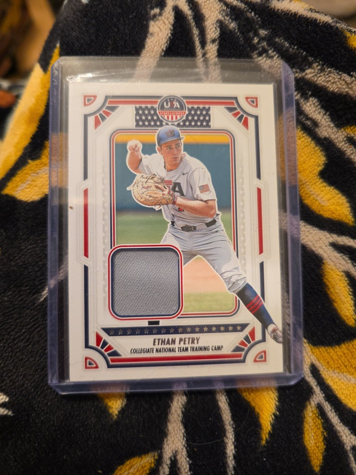 2024 Panini USA Stars & Stripes Ethan Petry Game-Worn Material