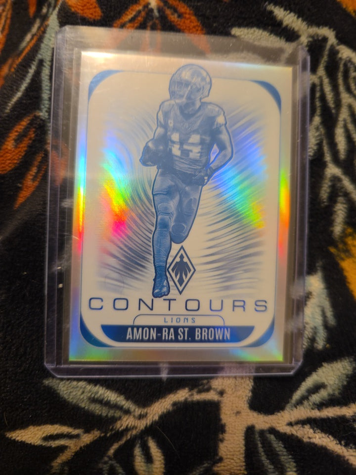 2025 Panini Phoenix - Amon-Ra St. Brown #11 Silver Contours