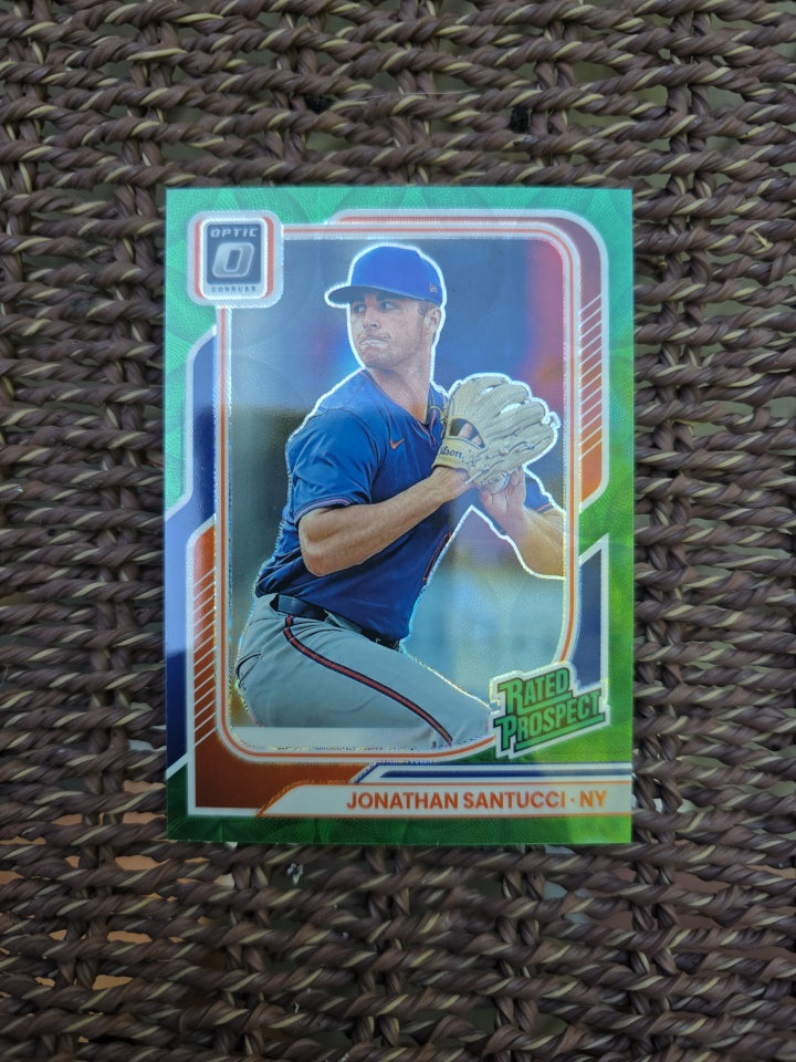 2026 Donruss Optic - Jonathon Santucci Green /35 #138 New York Mets