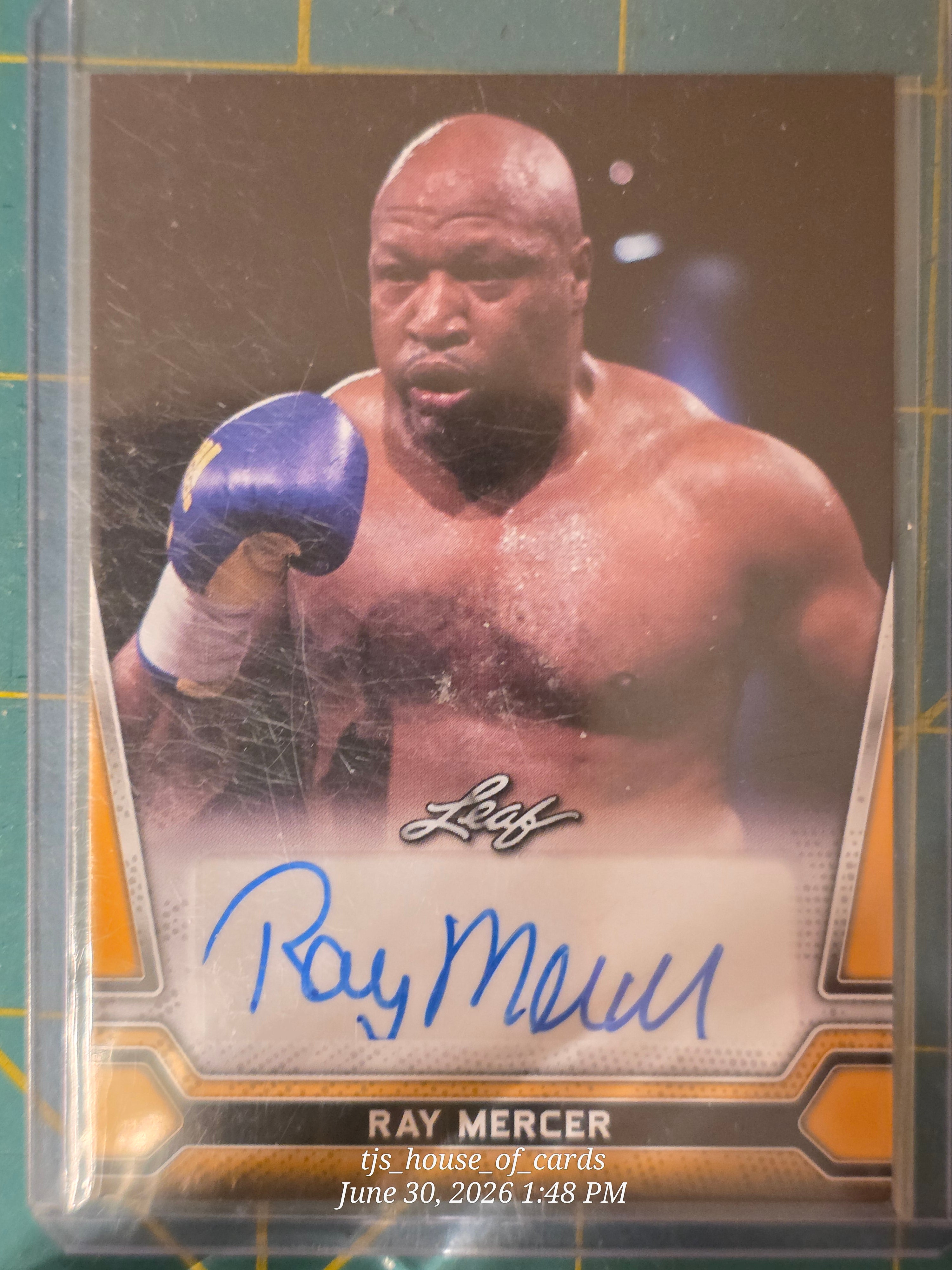 2021 Leaf Ray Mercer autograph