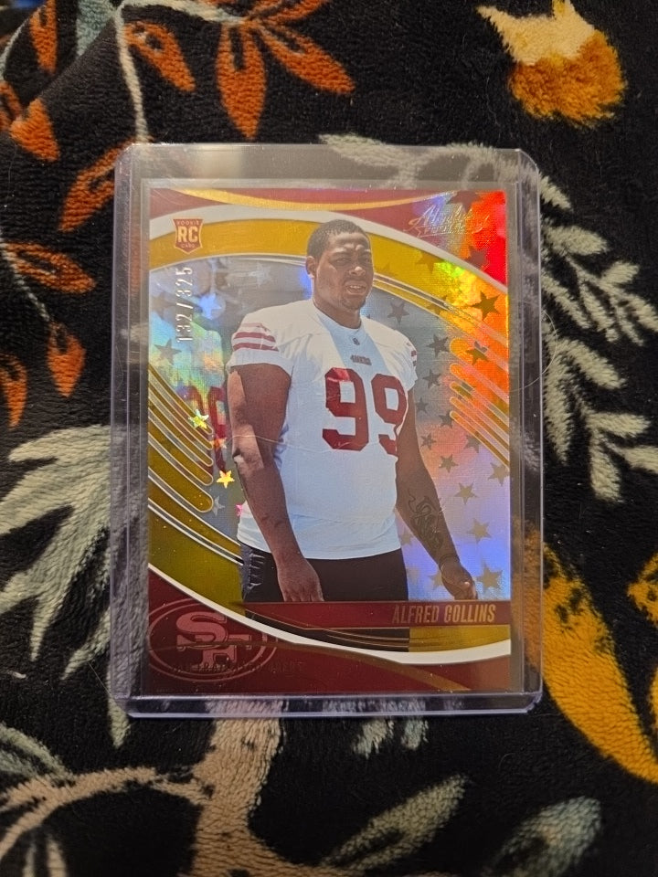 2025 Panini Absolute Alfred Collins #102 Serial Numbered 49ers /325