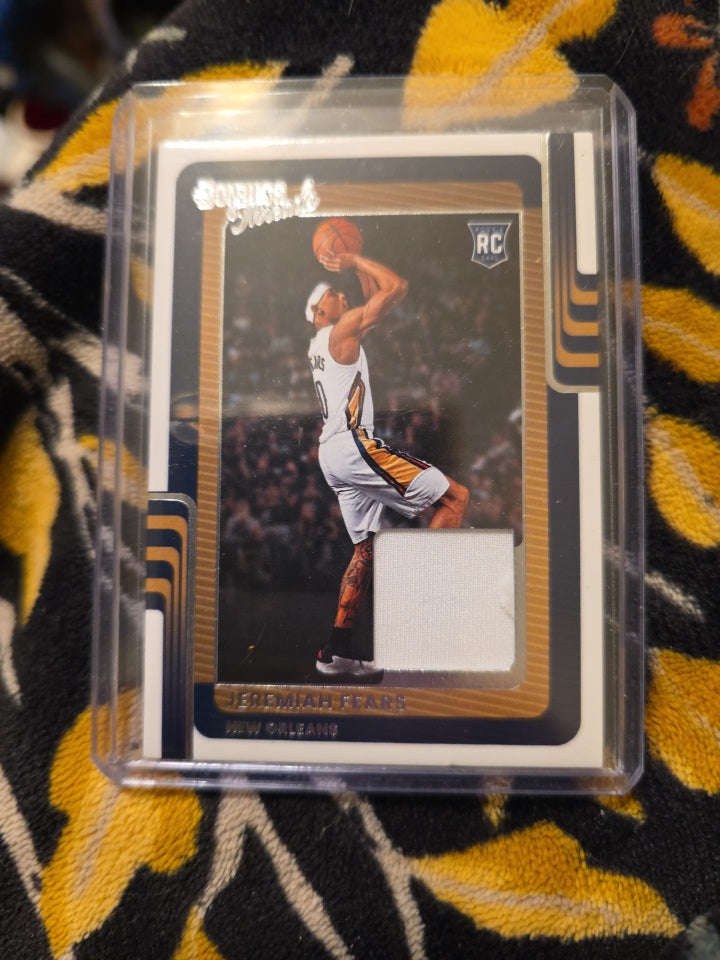 2025 Donruss Threads Jeremiah Fears Patch Rookie Card