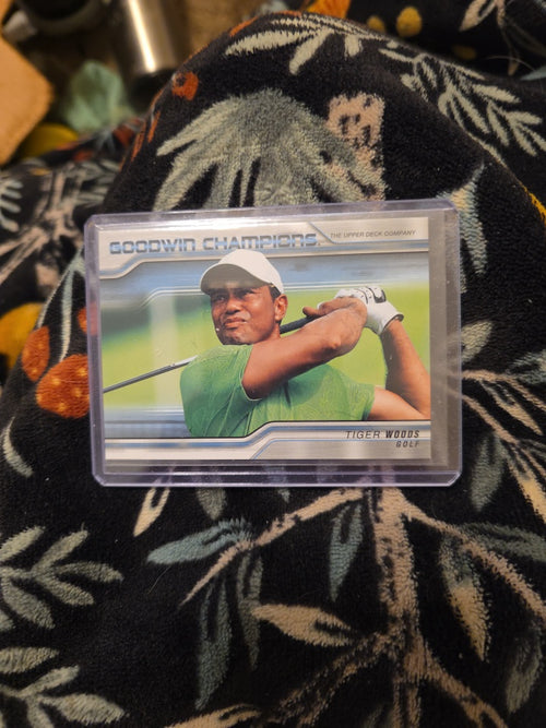 2 card Goodwin Champions Tiger Woods