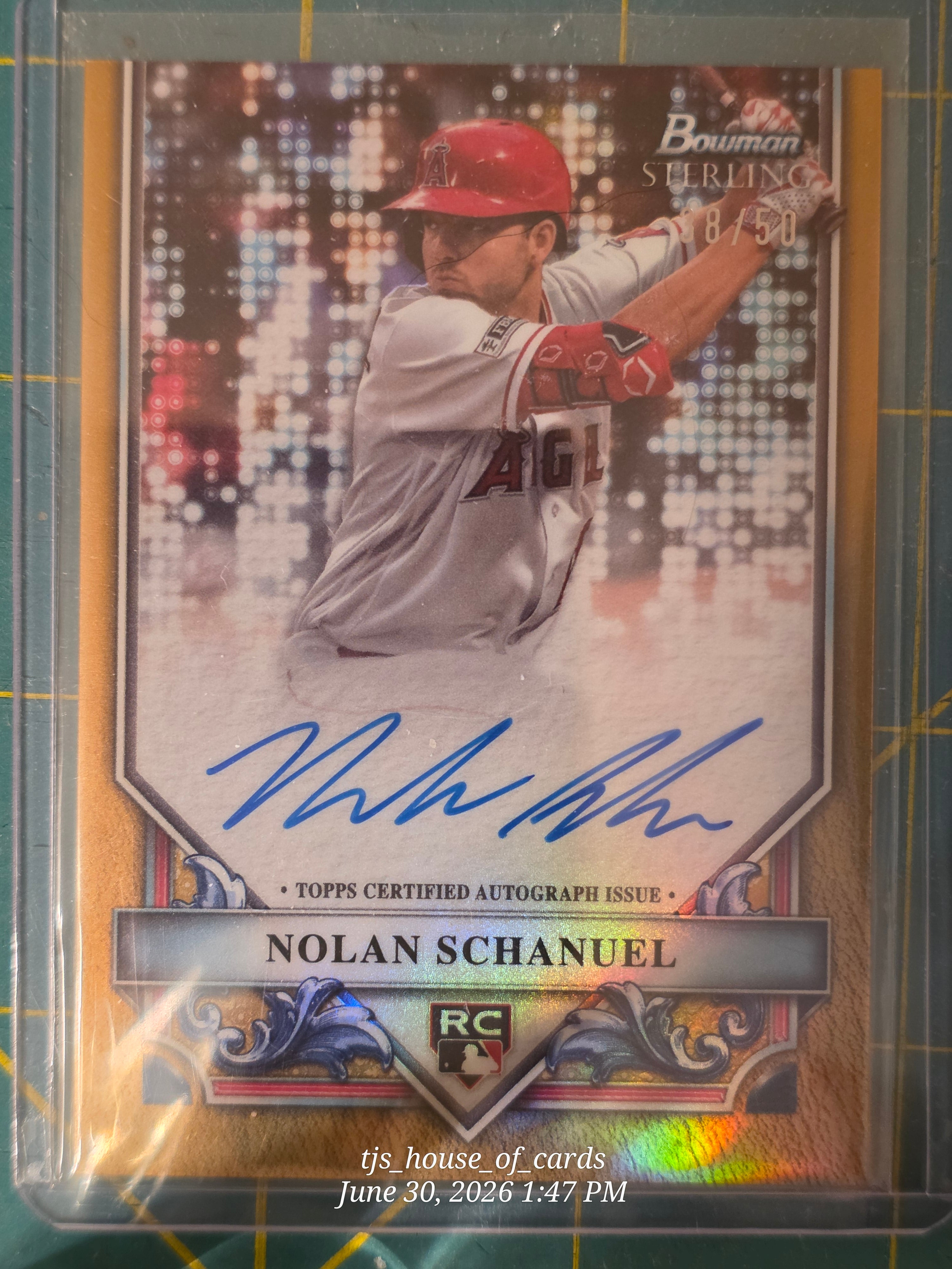 2024 Bowman Sterling Nolan Schanuel auto
