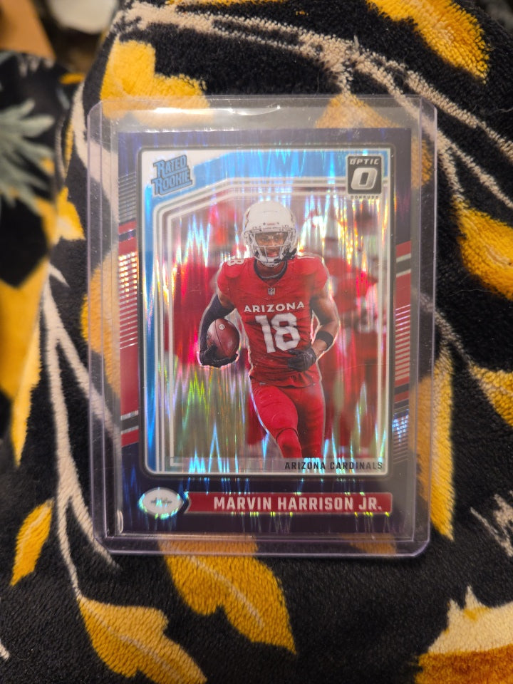 2024 Marvin Harrison Jr Rookie Optic Purple Shock WR Arizona Cardinals