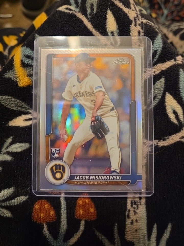 Topps 2026 Topps Chrome Jacob Misiorowski Rookie Milwaukee Brewers #39